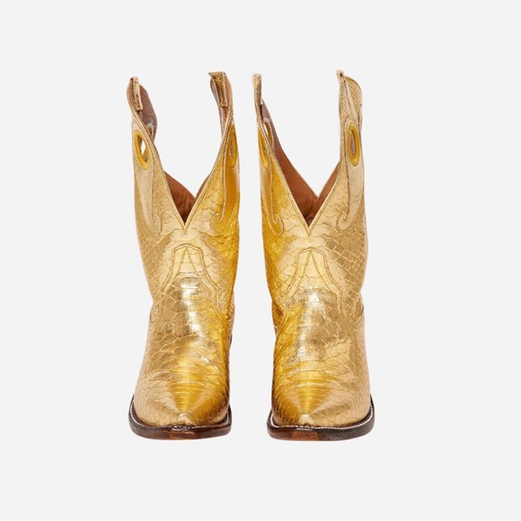 Molly Metallic Gold Python - Picture 3 of 15